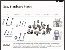 Tablet Screenshot of ezzyhardwarestores.com